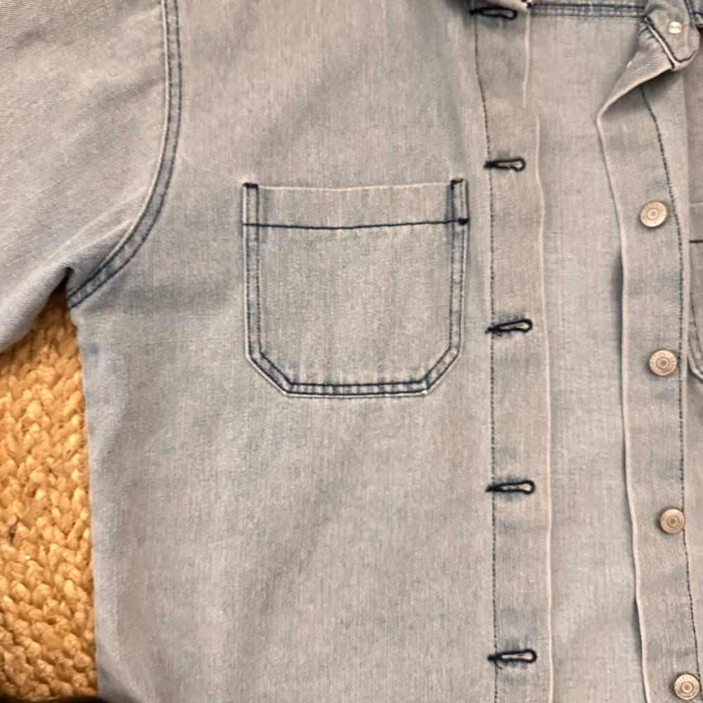 Light Blue/ Washed Out Denim Jacket - Picture 2 of 4
